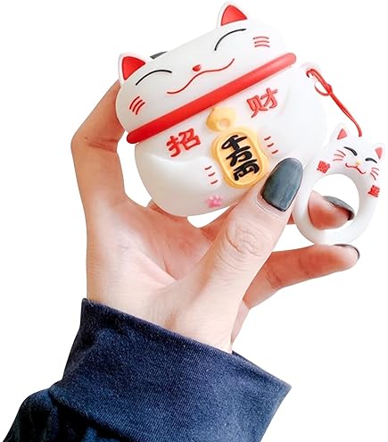 Amazon | 対応AirPods Pro用の ケース 第2世代 白猫 白ネコねこマオ